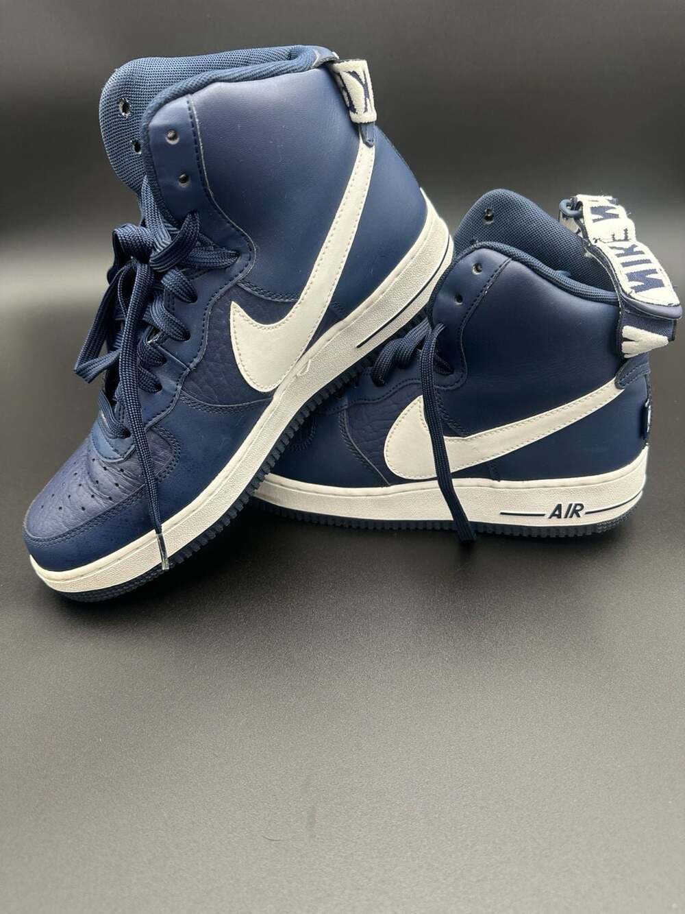 Nike Air Force 1 '07 High LV8 "Statement Game" Navy Blue Leather Sneakers